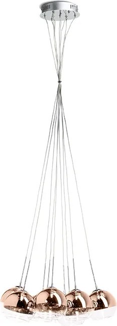 RENDL R11706 ASTRAL Többágú Függesztett Lámpa Átlátszó Üveg IP20
