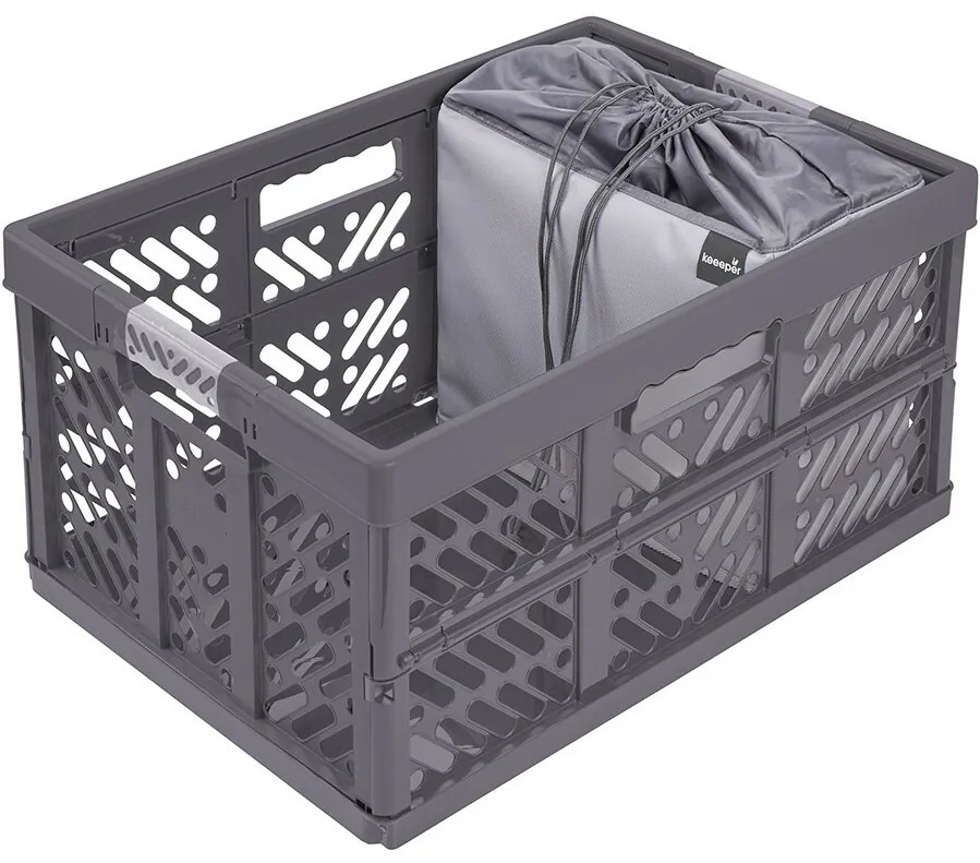 Keeeper Összecsukható gyümölcs- és zöldségtárolóNeo 13 l Graphite