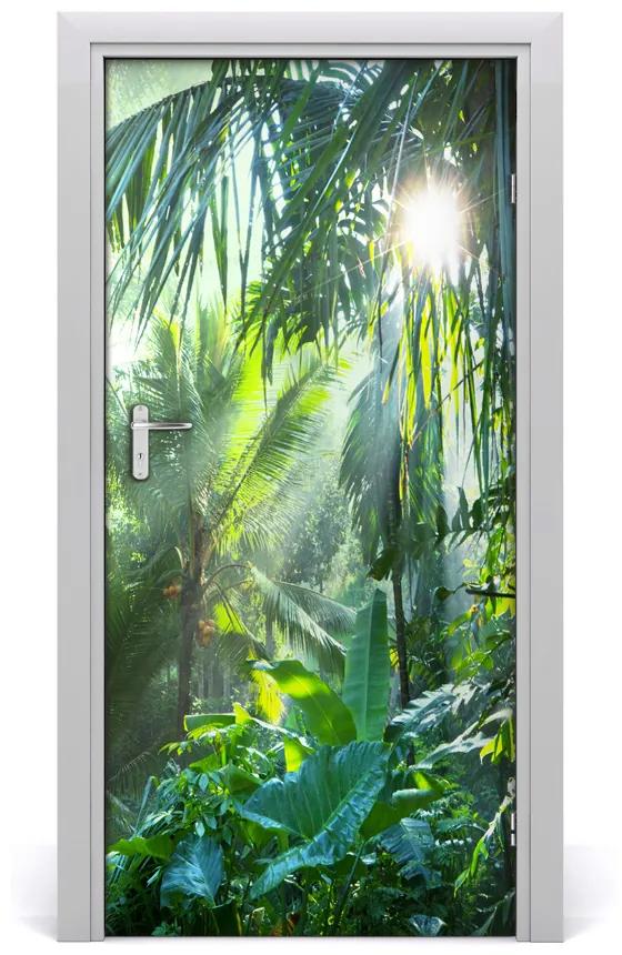Ajtóposzter öntapadós ajtó Jungle 85x205 cm