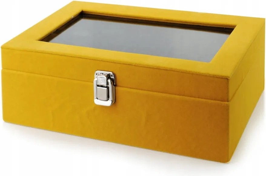 Carmen mustárszínű ékszerdoboz