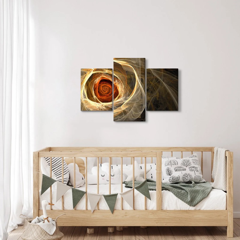 Kép - Absztrakt rózsák tüzes színekben (90x60 cm)