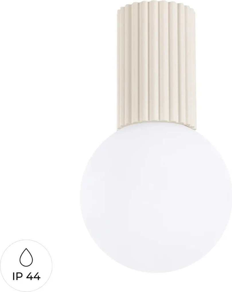 Sollux Lighting Spot Bézs Test Fehér Gömb Fürdőszoba IP44 1xG9 8W