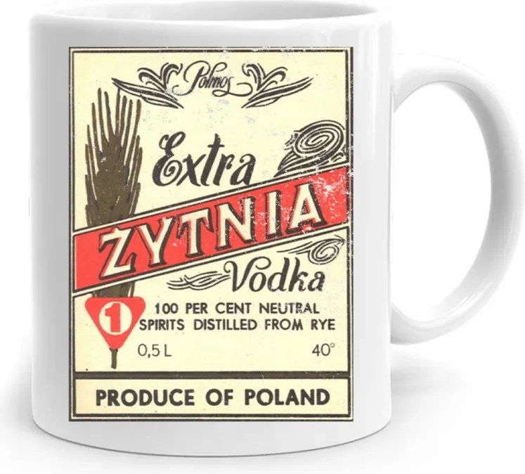 Bögre Ajándék Vicces Extra Rozs Vodka nyomott mintával