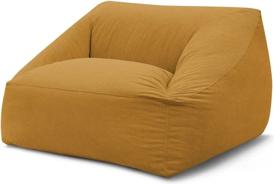 Sárga kordbársony babzsákfotel Lilibet – Bobochic Paris