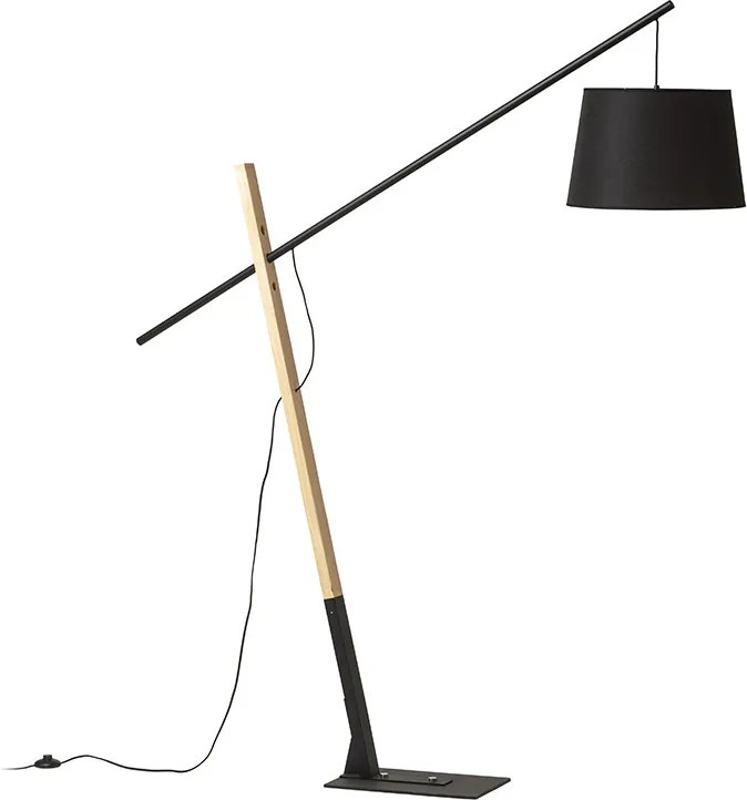 RENDL DANTE stojanová černá dřevo 230V LED E27 15W