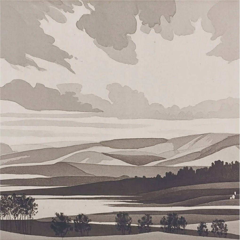 Dekoratív fotótapéta Hálószobába Csendes tájkép 250x250