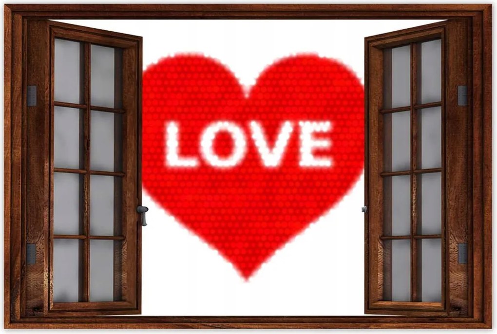 Poszterek 90x60 Szív Love