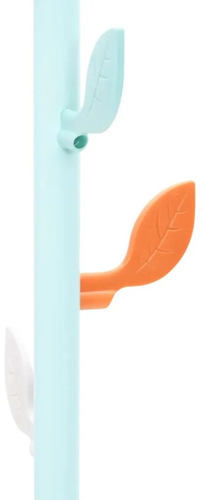 kék porszórt vas ruhafogas 172 cm