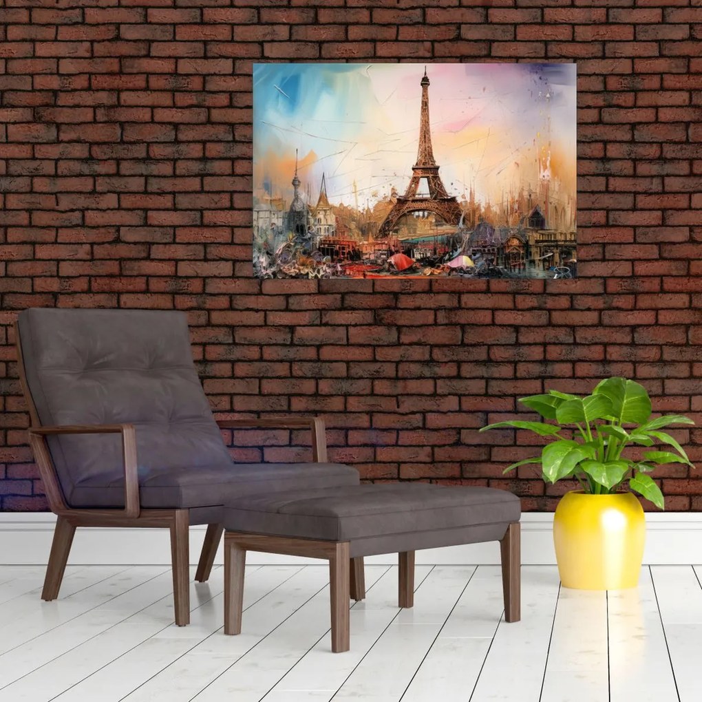 Kép - Az Eiffel-torony festménye (90x60 cm)