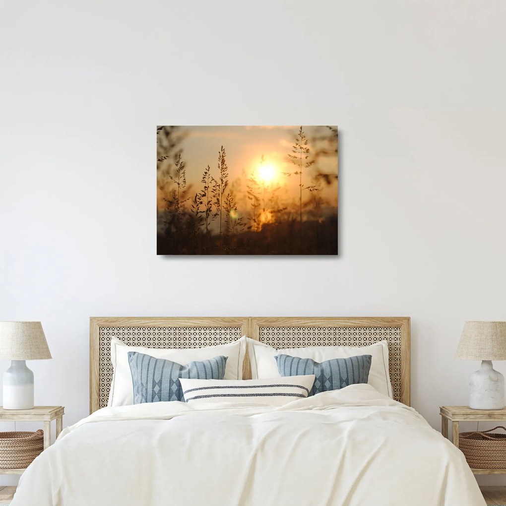 Napkelte képe (üvegen) (70x50 cm)
