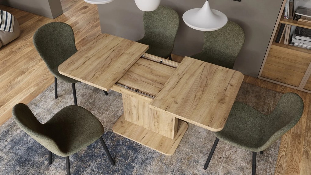 Mazzoni ASTON MINI-Z Arany Tölgy - MODERN NYITHATÓ EMELHETŐ DOHÁNYZÓASZTAL ÉTKEZŐASZTAL ÁTALAKÍTHATÓ ASZTAL