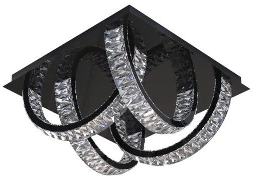 Zuma Line MX3274-4-3BCT - TULA LED mennyezeti lámpa 23,5W, fekete