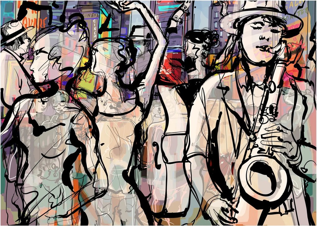 Kép - Jazz éjszaka (70x50 cm)