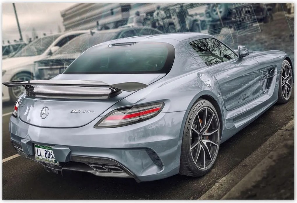 Poszterek 200x135 Mercedes-Benz Amg Sls