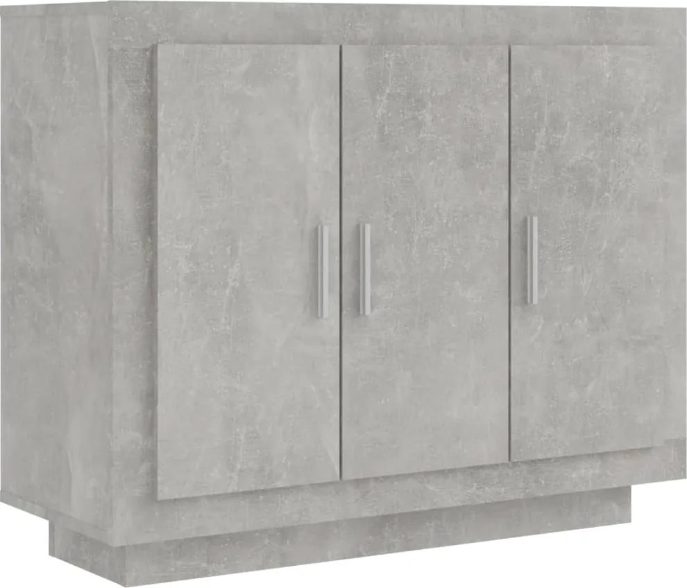 vidaXL betonszürke szerelt fa tálalóasztal 92 x 35 x 75 cm