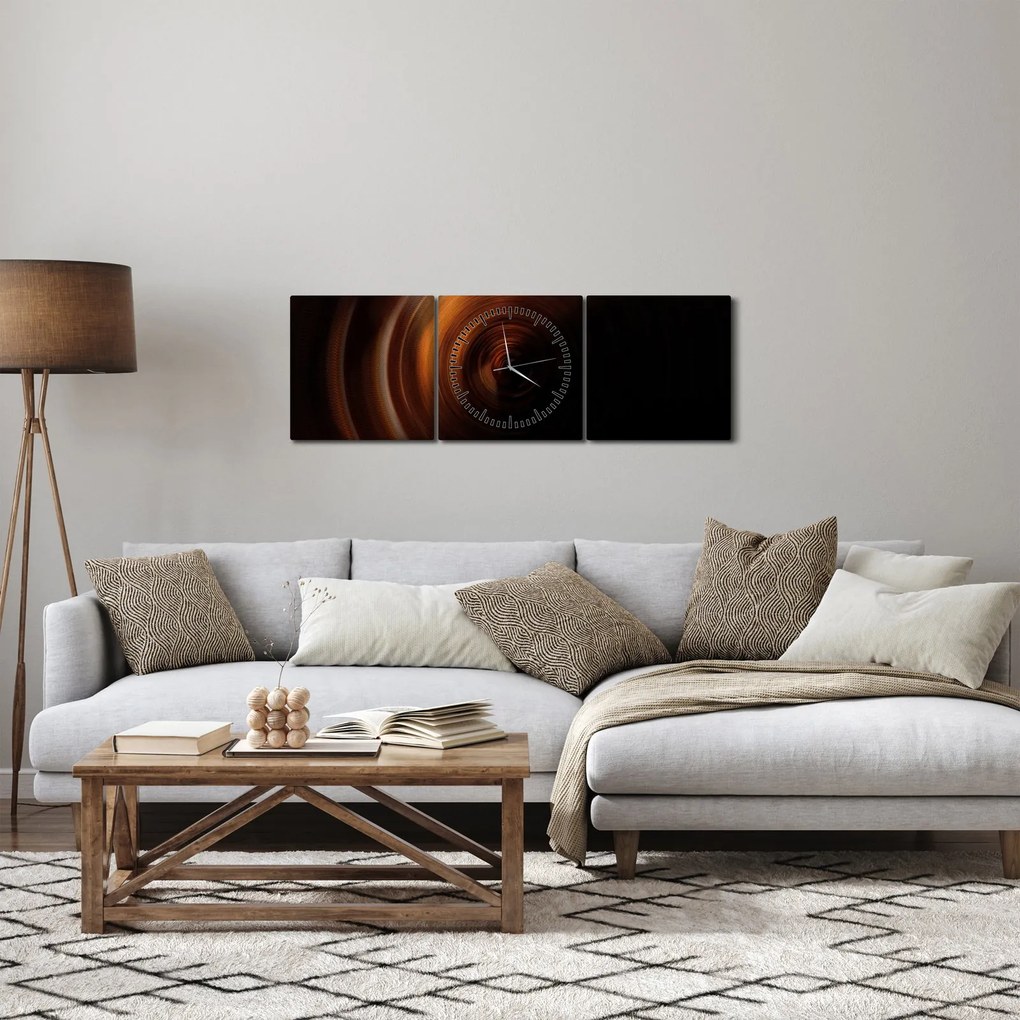 Kép - Spirál (órával) (90x30 cm)