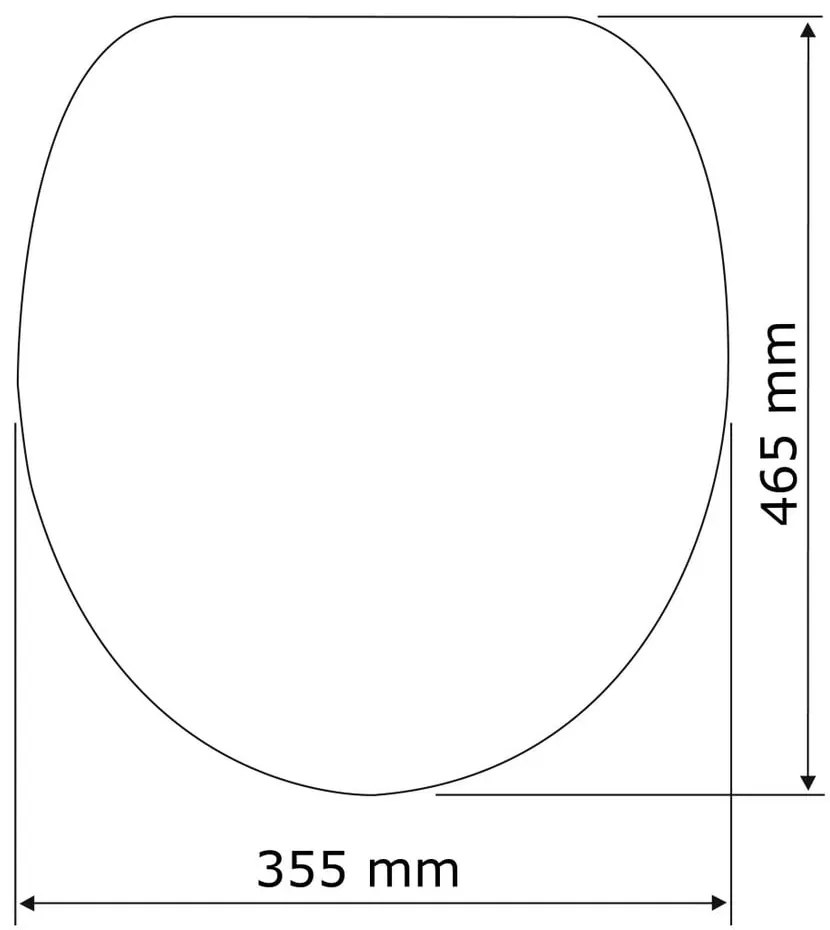 Premium Palma fehér WC-ülőke, 46,5 x 35,7 cm - Wenko