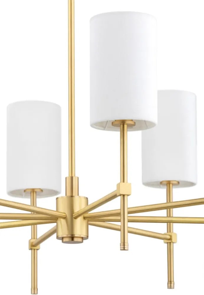 ARGON 5051 ABRUZZO Modern Csillár Fehér, Sárgaréz E14 IP20