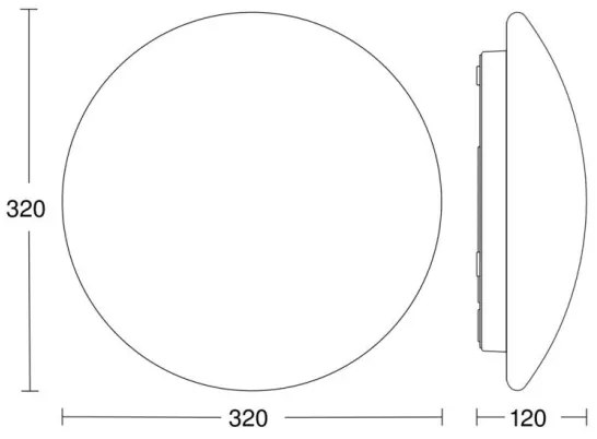 Steinel 056087-LED Fürdőszobai mennyezeti lámpa RSPROP2 LED/15,5W/230V 4000K IP54