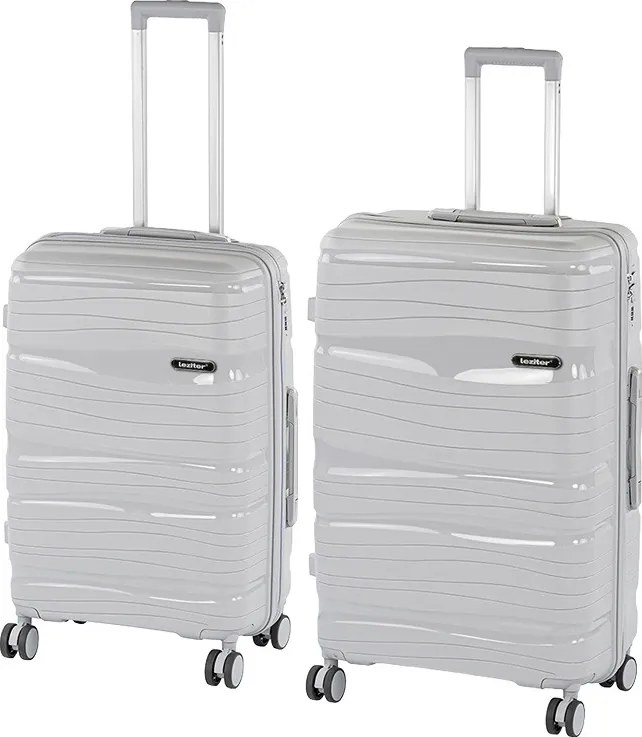 TraveLux Voyager VII gurulós bőrönd szett szürke