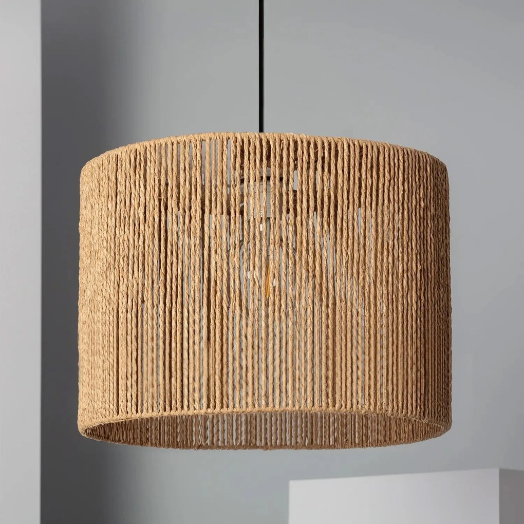 Toolight Szerszámlámpa BOHO, mennyezeti lámpa 25cm átmérővel 1xE27 APP1323-1CP, fekete-barna, OSW-02410