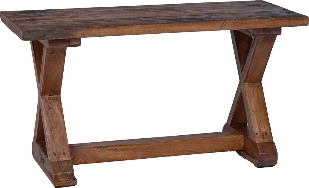 vidaXL pad Természetes 85 x 35 x 47 cm Tömör újrahasznosított fa