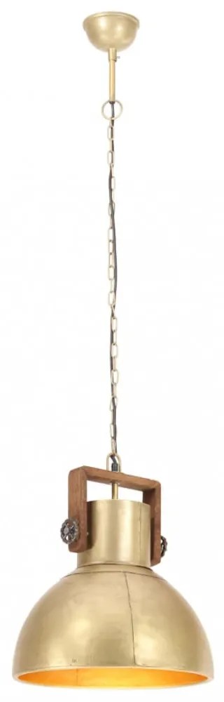 kerek sárgaréz ipari függőlámpa 25 W 40 cm E27