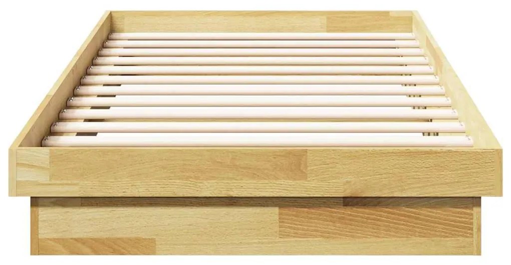 tömör tölgyfa ágykeret matrac nélkül 90x190 cm