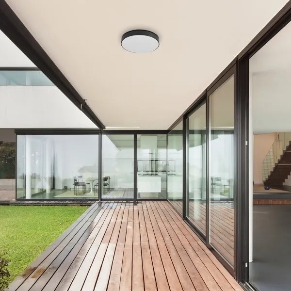 Rabalux-LED Fürdőszobai mennyezeti lámpatest LED/24W/230V 2800/4000/6000K IP44 fekete