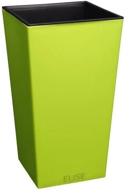 Elise zöld fényes kültéri kaspó, magasság 26 cm - Gardenico