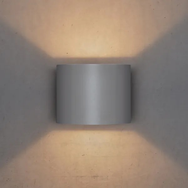 Brilagi - LED Kültéri fali lámpa RONDO LED/6W/230V szürke IP54