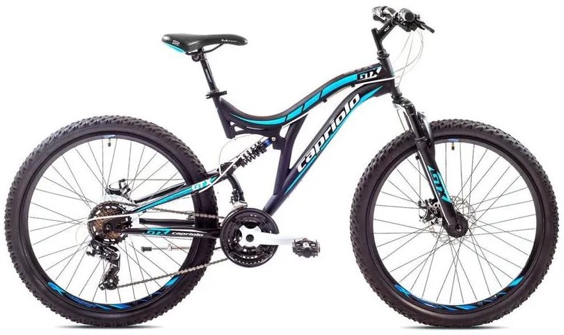 Capriolo GTX 260 26"/21HT rugós kerékpár, fekete-kék (120260)