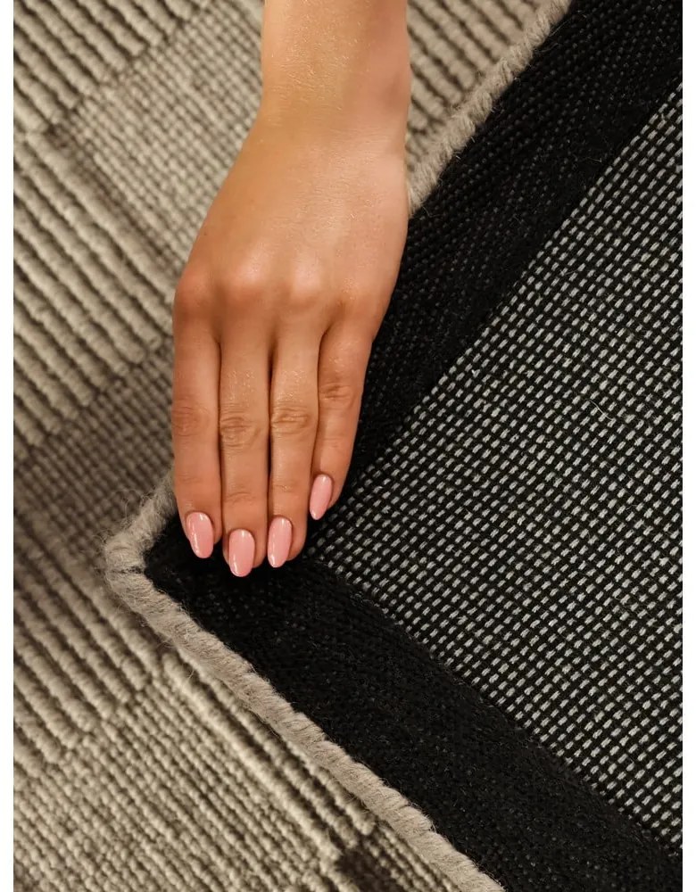 Bézs kézi szövésű gyapjú futószőnyeg 80x200 cm Scala – Villeroy&amp;Boch