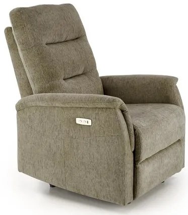 JAMAL elektromos relax fotel olajzöld