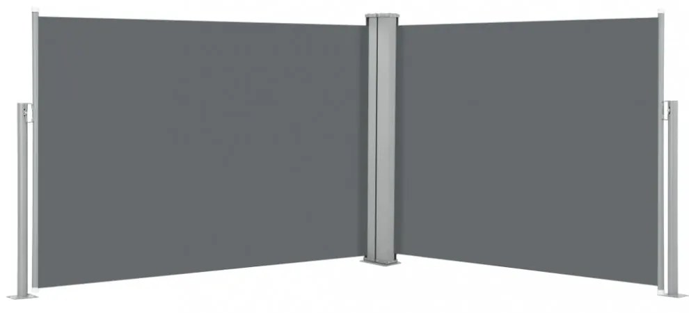 antracitszürke behúzható oldalsó napellenző 100 x 1000 cm