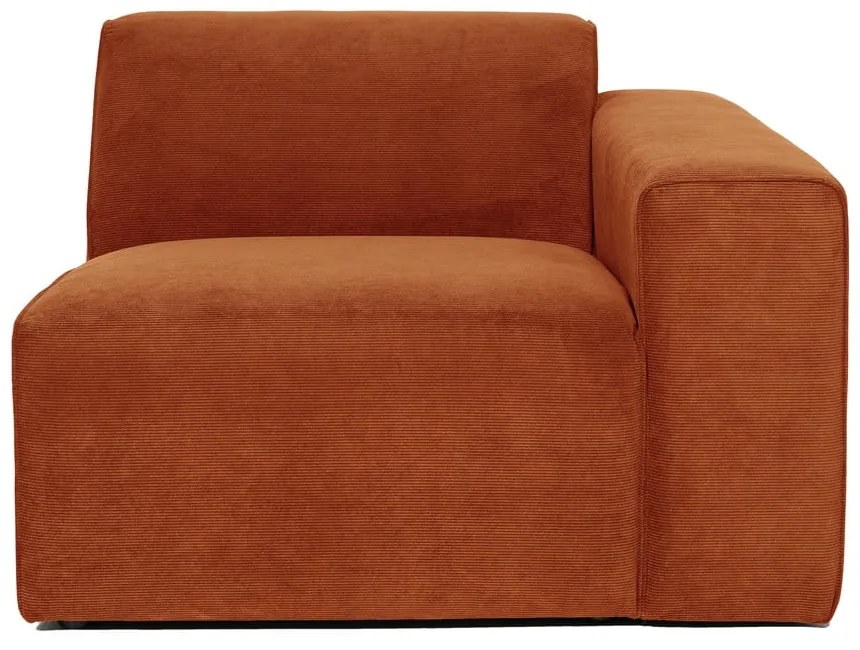 Sting narancssárga kordbársony kanapé modul, jobb oldali - Scandic