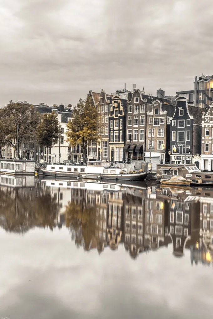 Poszter 40x60cm Csatorna Amszterdam városon át 3, Assaf Frank