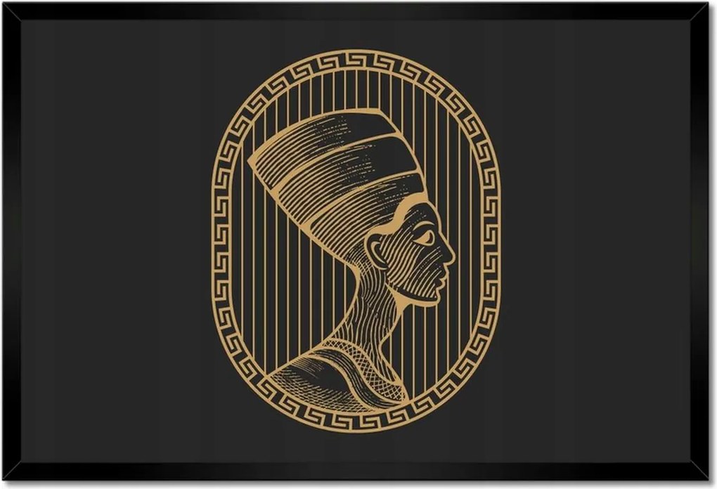 Poszter keretben 60x40 Egyiptomi fáraó uralkodó