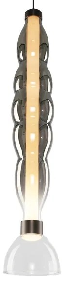 LED Csillár zsinóron LUCCO LED/18W/230V átm. 15 cm füstös