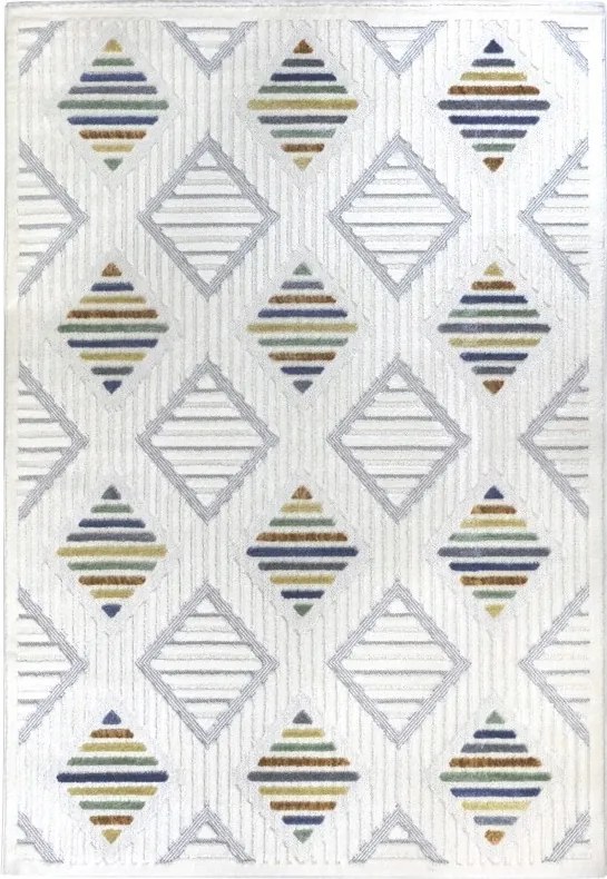 Desire Szőnyeg 24659A Rombusz Modern Krémszínű 80x150