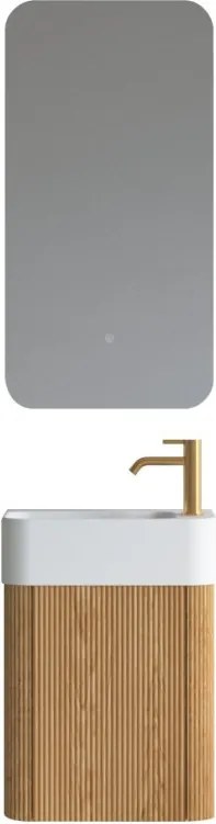AREZZO design SORELLA 45 cm-es Fürdőszoba alsószekrény 1 ajtó, tölgy