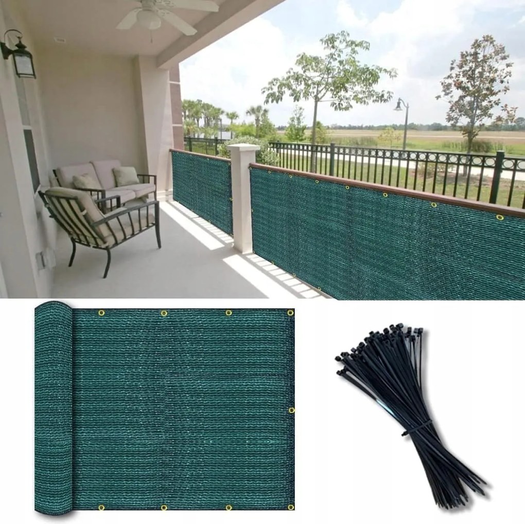 Vocray védőháló 0,9 x 6 m kültéri erkélykorláthoz teraszra