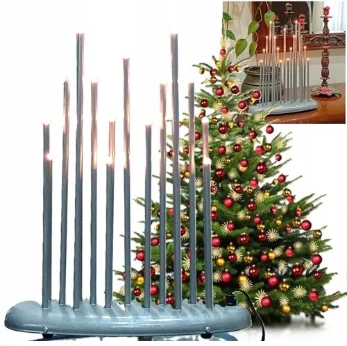 Gyertyatartó Modern Karácsonyi Elegáns Karácsonyi Dekoráció Ezüst