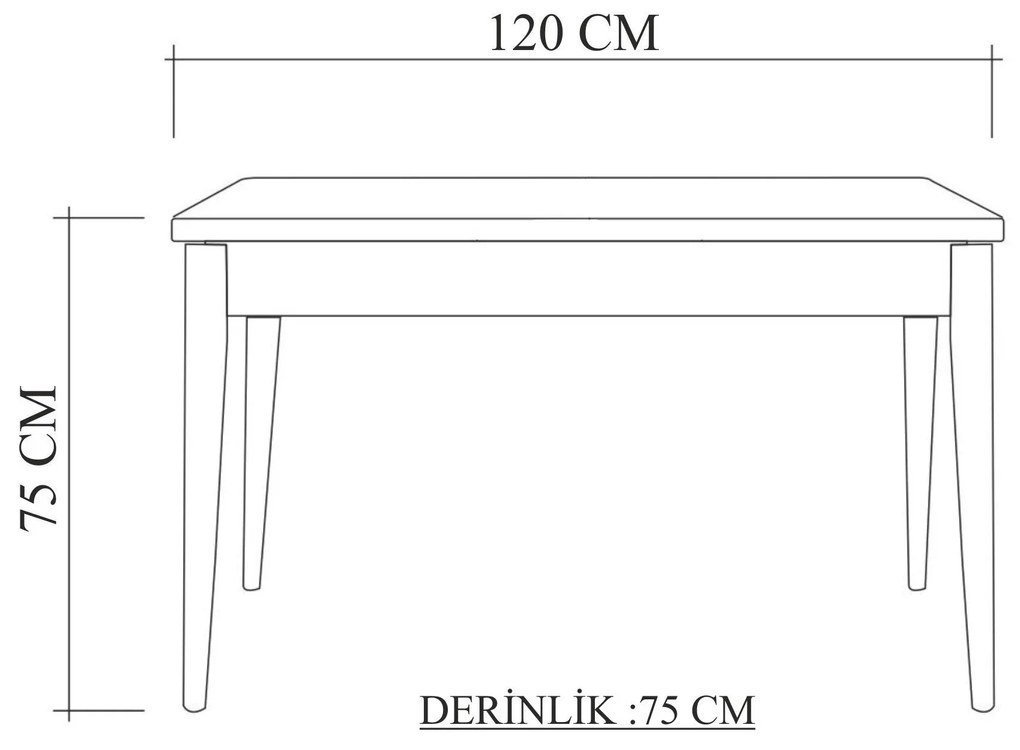 Étkezőgarnitúra (3 db) Costa 0701 - Fehér, Soho Szürke