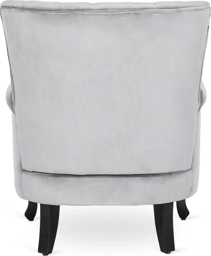 Fotel szürke bársony kárpittal – MALLO