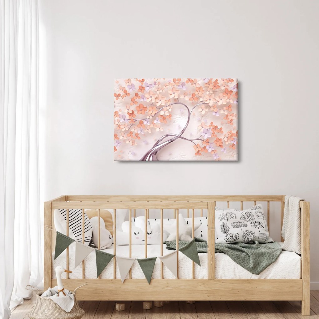 Vászonkép - Korallvirágok fája, absztrakt (90x60 cm)