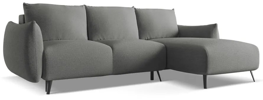 Világosszürke sarokkanapé (jobb oldali) Malie – Makamii