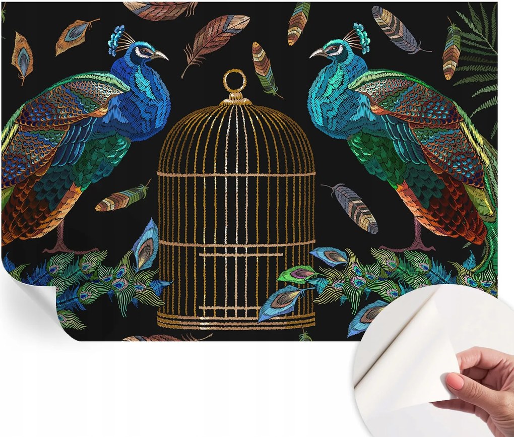 Öntapadós fotótapéta Hálószoba Páva kép 152x104 cm