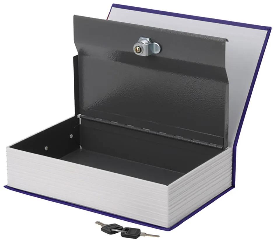 Könyv alakú biztonsági doboz-kék