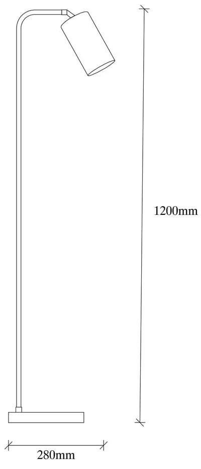 Fekete-aranyszínű állólámpa fém búrával (magasság 120 cm) Emek – Opviq lights